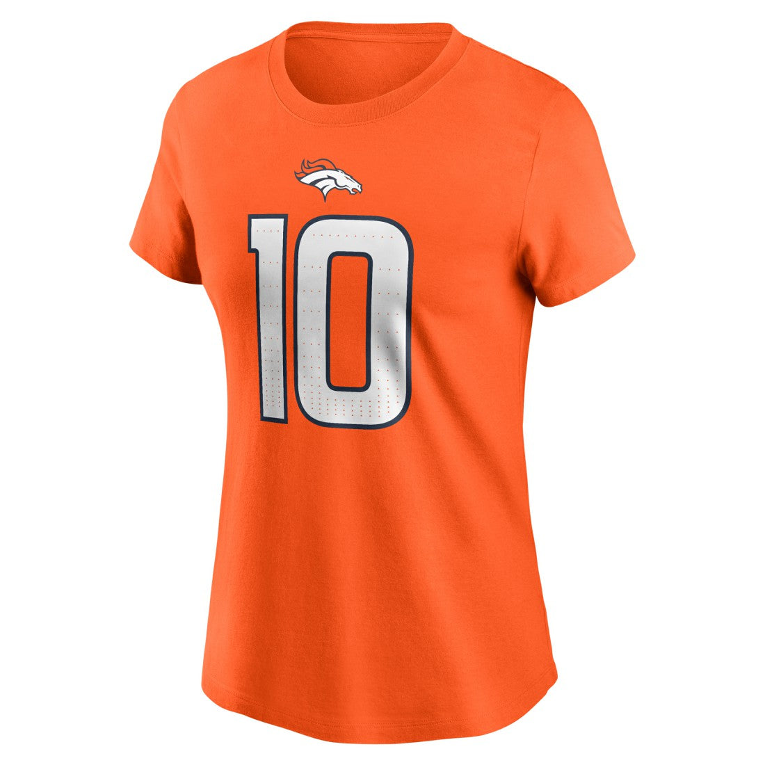 Nike Bo Nix Denver Broncos Women's Name & Number T-Shirt Orange