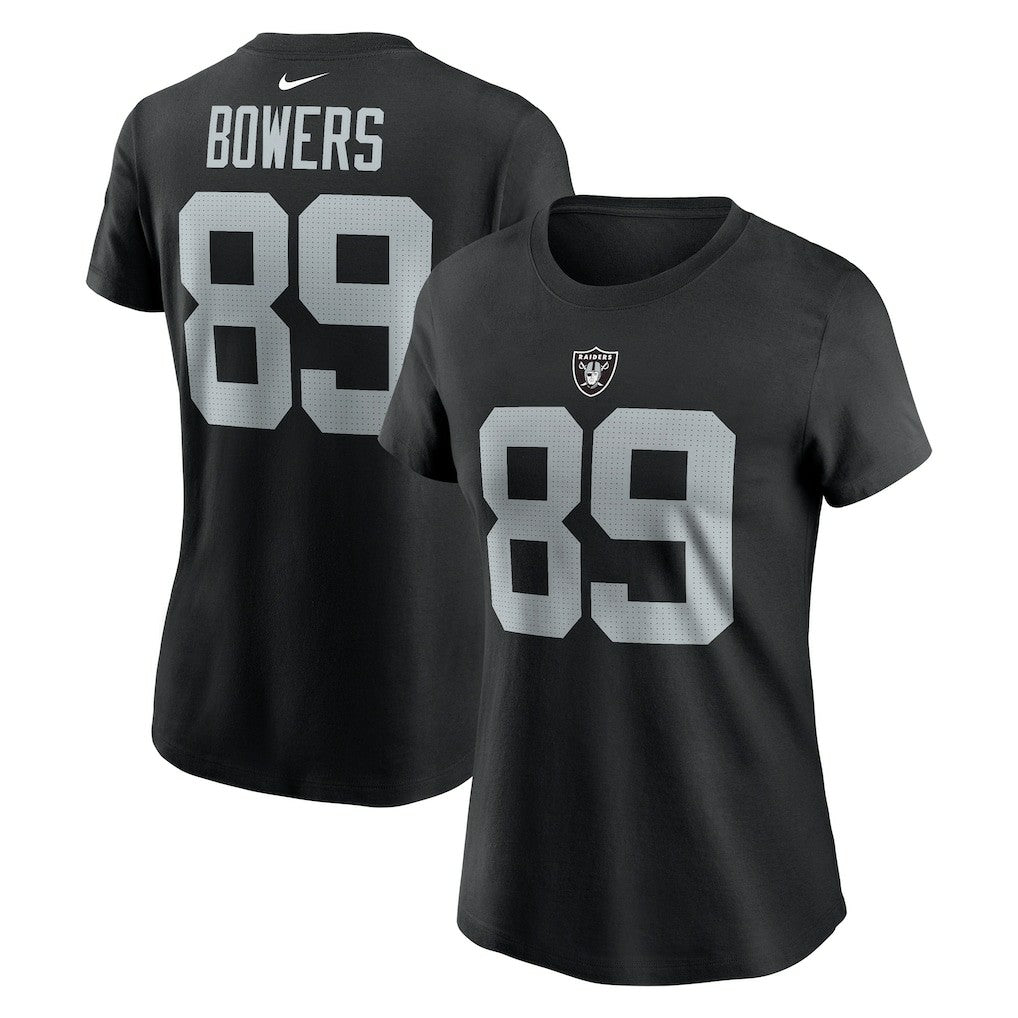 Nike Brock Bowers Las Vegas Raiders Women's Player Name & Number T-Shirt Black