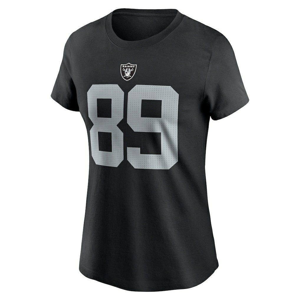 Nike Brock Bowers Las Vegas Raiders Women's Player Name & Number T-Shirt Black