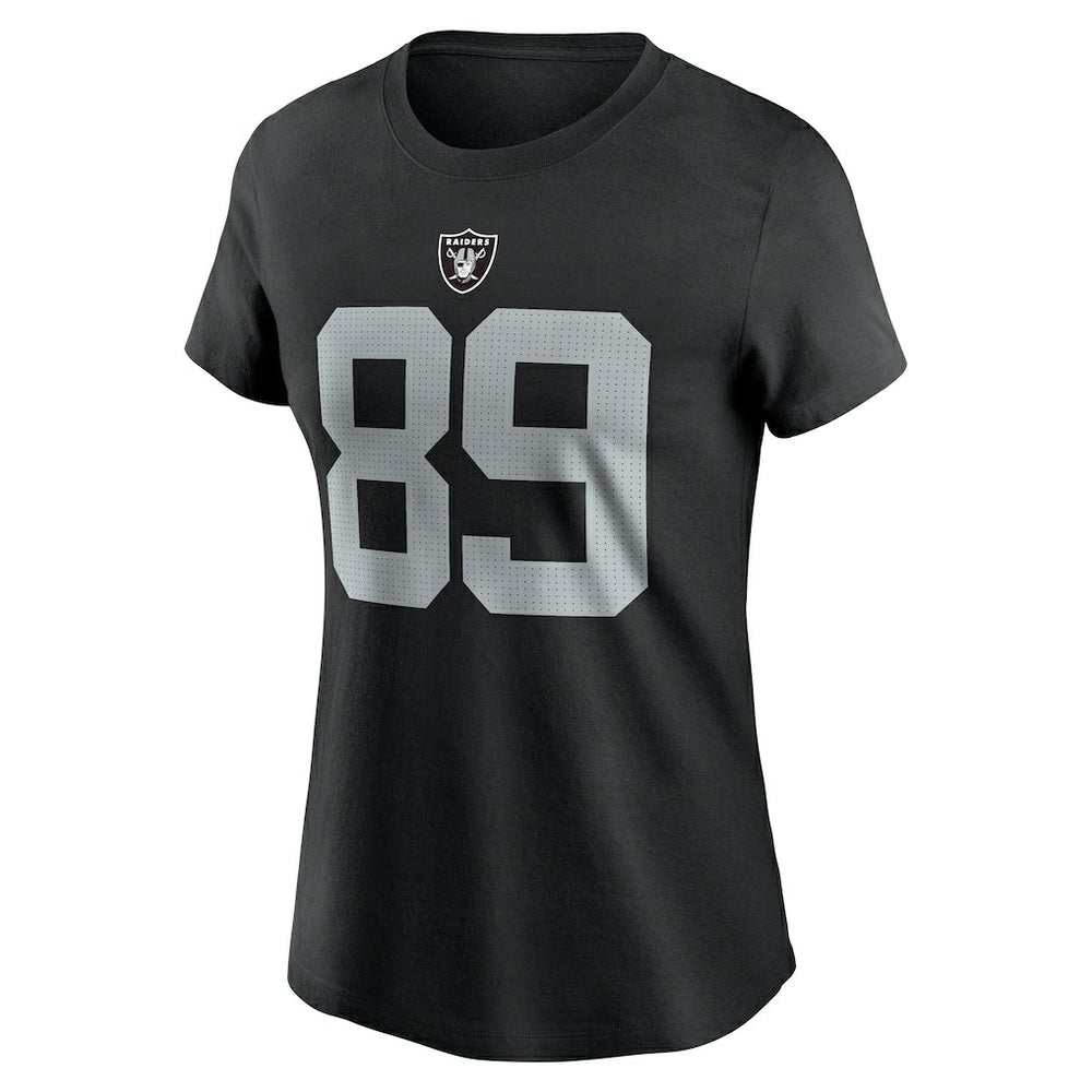 Nike Brock Bowers Las Vegas Raiders Women's Player Name & Number T-Shirt Black