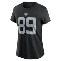 Nike Brock Bowers Las Vegas Raiders Women's Player Name & Number T-Shirt Black