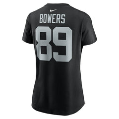Nike Brock Bowers Las Vegas Raiders Women's Player Name & Number T-Shirt Black