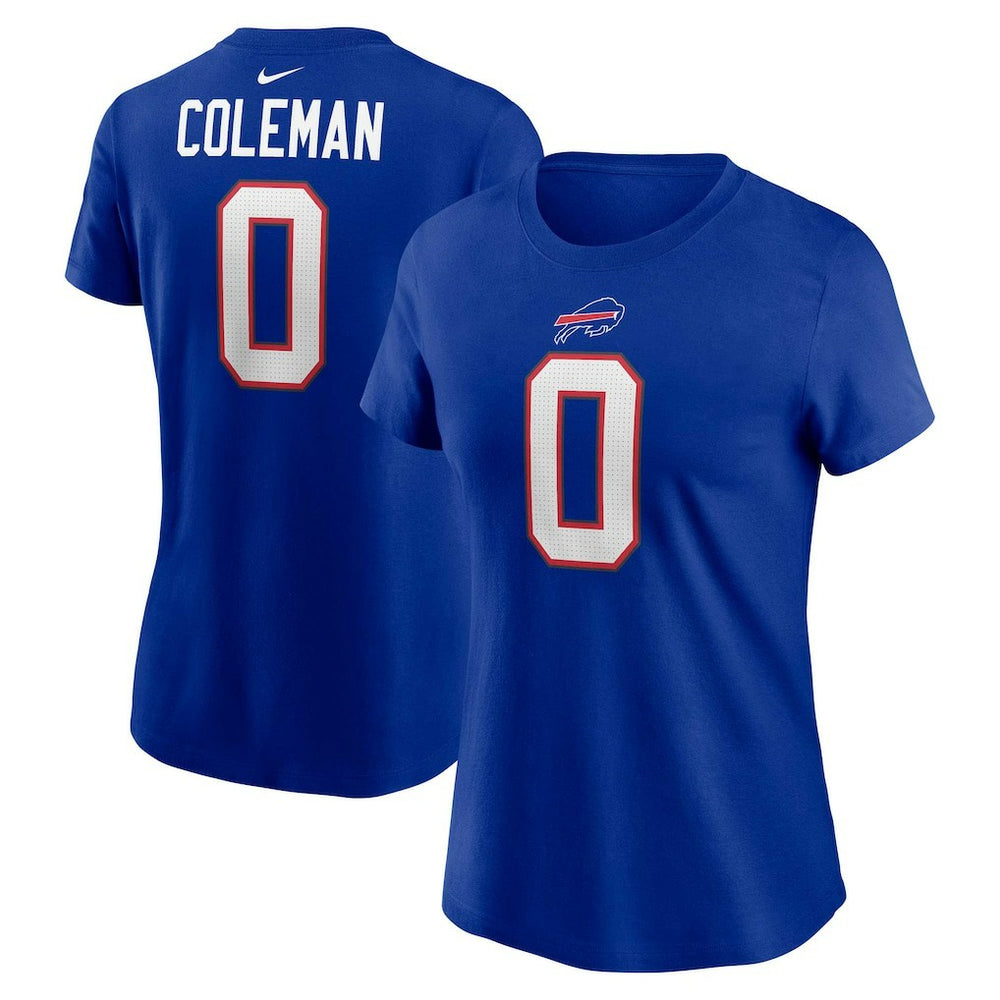 Nike Keon Coleman Buffalo Bills Women's Player Name & Number T-Shirt Royal
