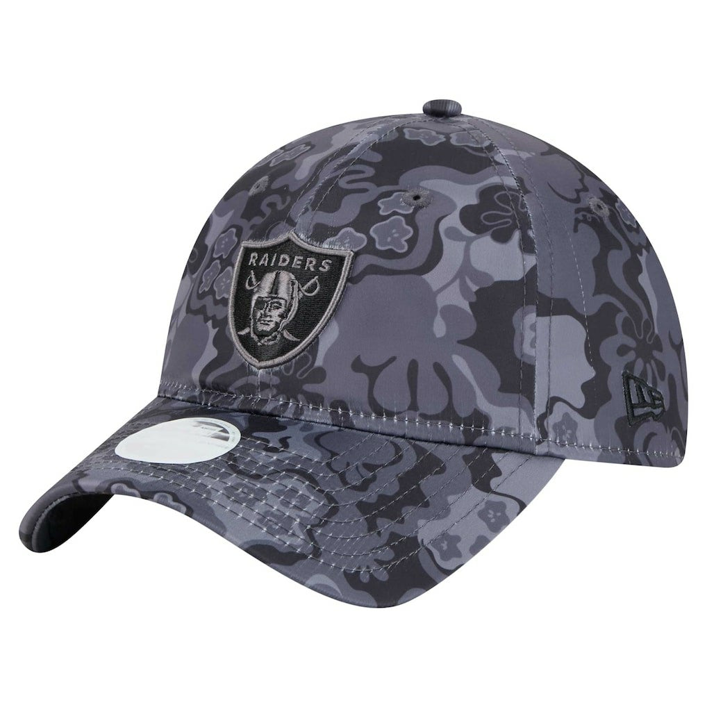 Las Vegas Raiders New Era Women's Trippy 9TWENTY Adjustable Hat Black