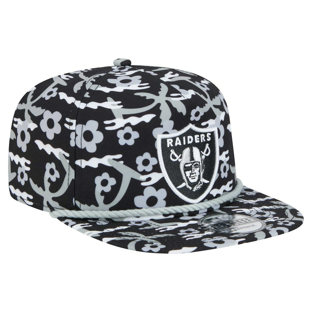 Las Vegas Raiders New Era Wakey Wakey Golfer Snapback Hat Black