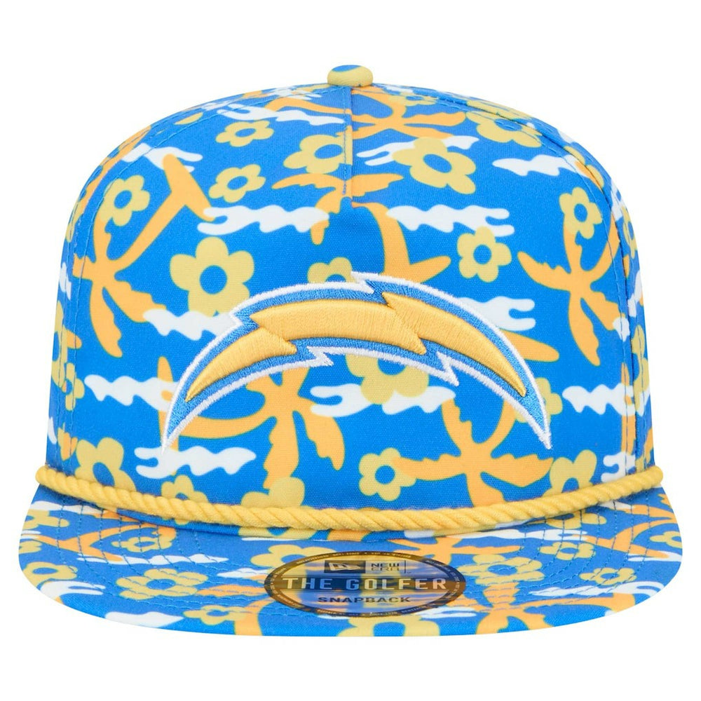 Los Angeles Chargers New Era Wakey Wakey Golfer Snapback Hat Blue