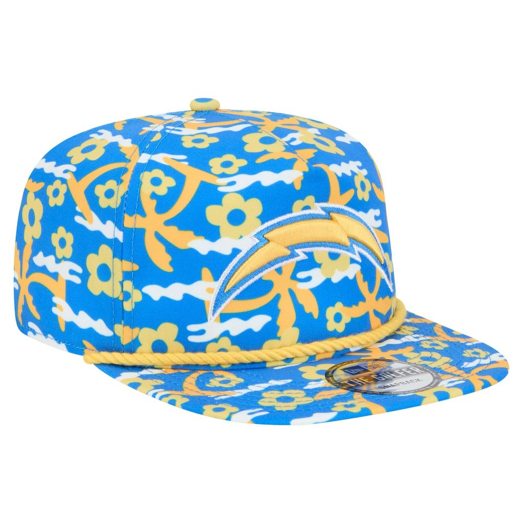 Los Angeles Chargers New Era Wakey Wakey Golfer Snapback Hat Blue