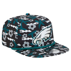 Philadelphia Eagles New Era Wakey Wakey Golfer Snapback Hat Black