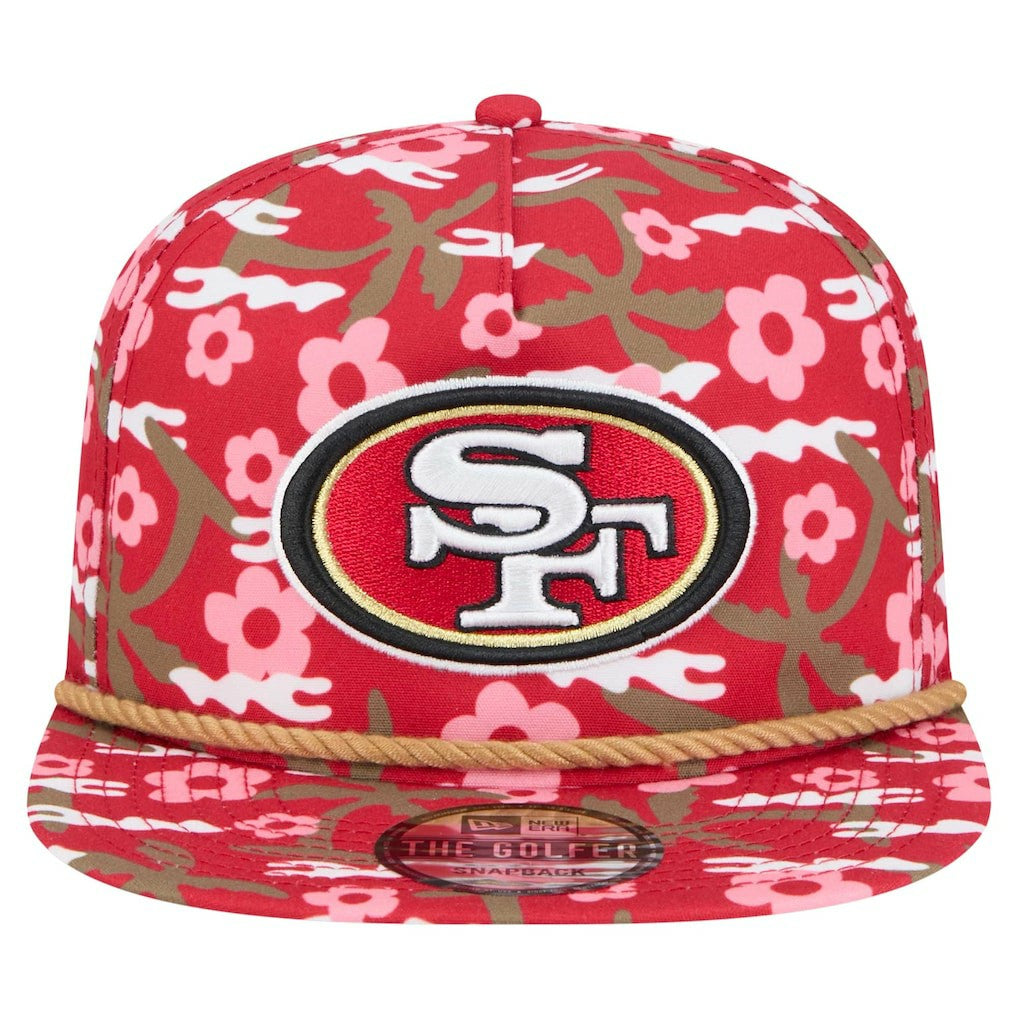 San Francisco 49ers New Era Wakey Wakey Golfer Snapback Hat Scarlet