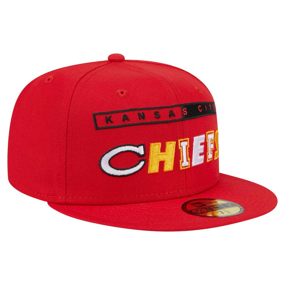 Kansas City Chiefs New Era Ransom 59FIFTY Fitted Hat Red