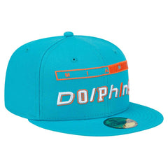 Miami Dolphins New Era Ransom 59FIFTY Fitted Hat Aqua