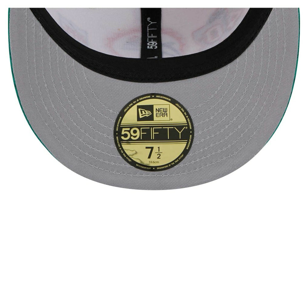 Miami Dolphins New Era Throwback Corduroy 59FIFTY Fitted Hat Cream/Aqua