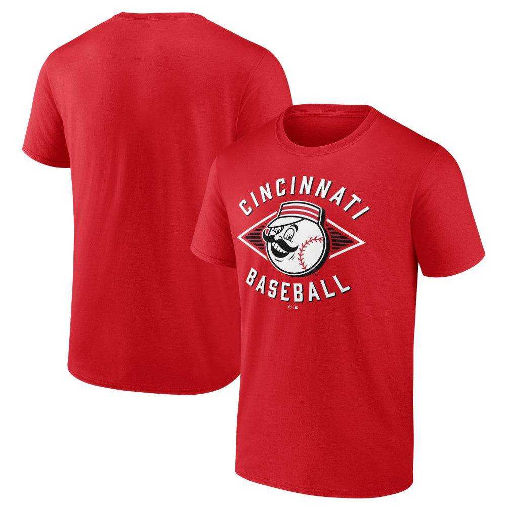 Cincinnati Reds  Classic Diamond T-Shirt - Red - MLB Lifestyle