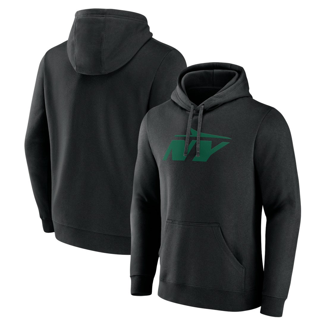 New York Jets Secondary Logo Pullover Hoodie Black