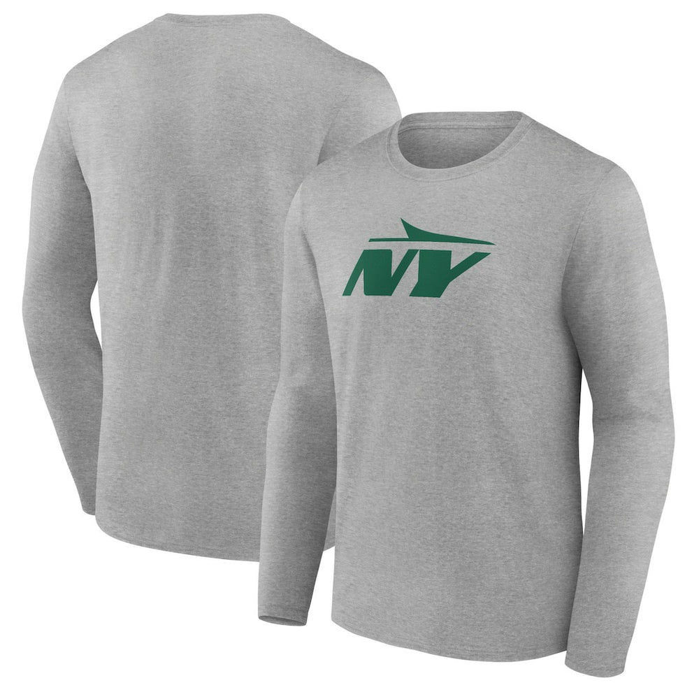New York Jets Secondary Logo Long Sleeve T-Shirt Gray