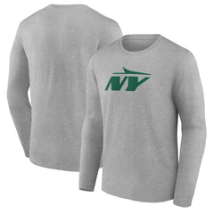 New York Jets Secondary Logo Long Sleeve T-Shirt Gray