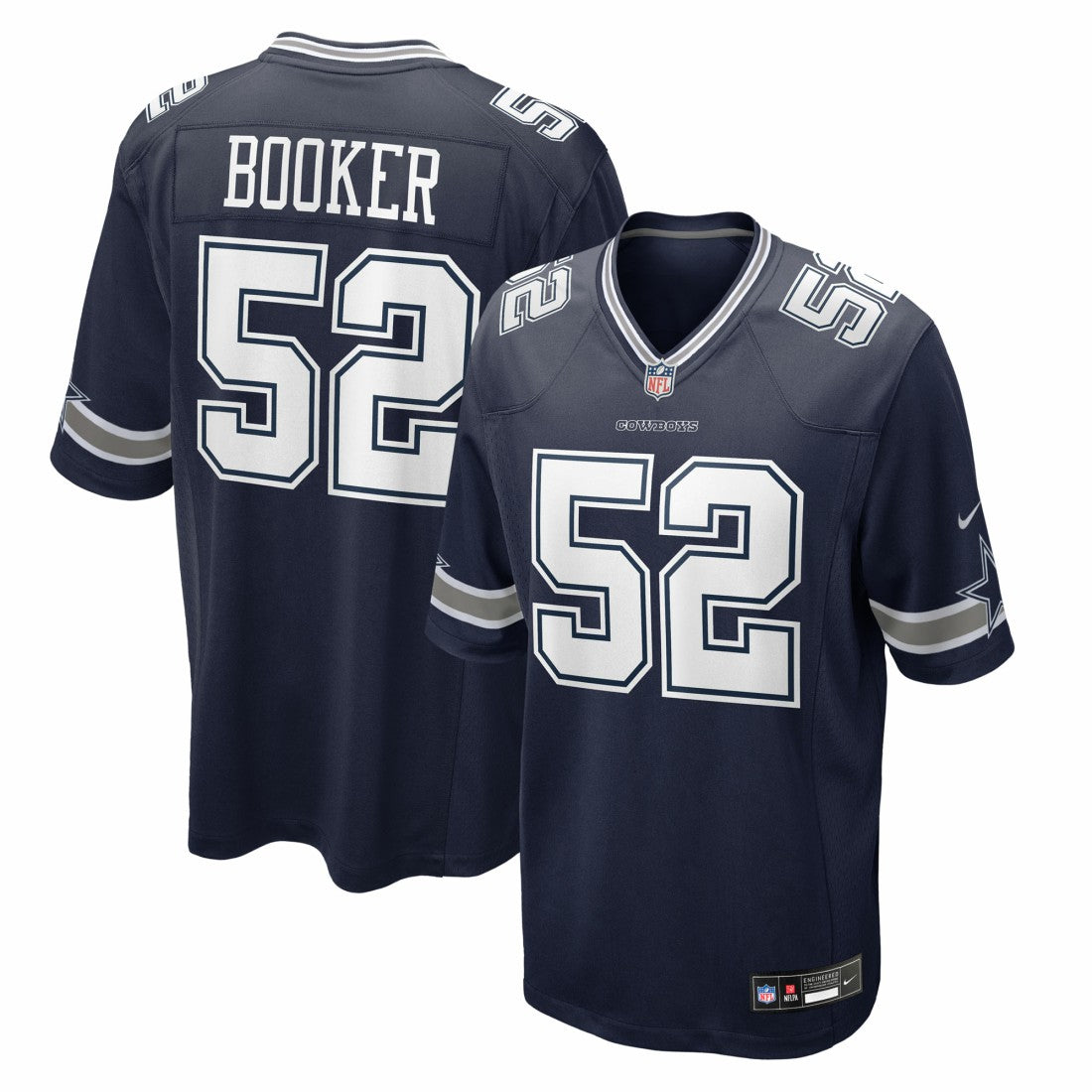 Nike Tyler Booker Dallas Cowboys 2025 NFL Draft First Round Pick Game Jersey Navy