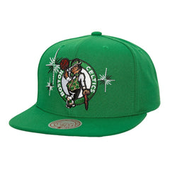 Boston Celtics Starlight Snapback Hat Kelly Green | Mitchell & Ness US