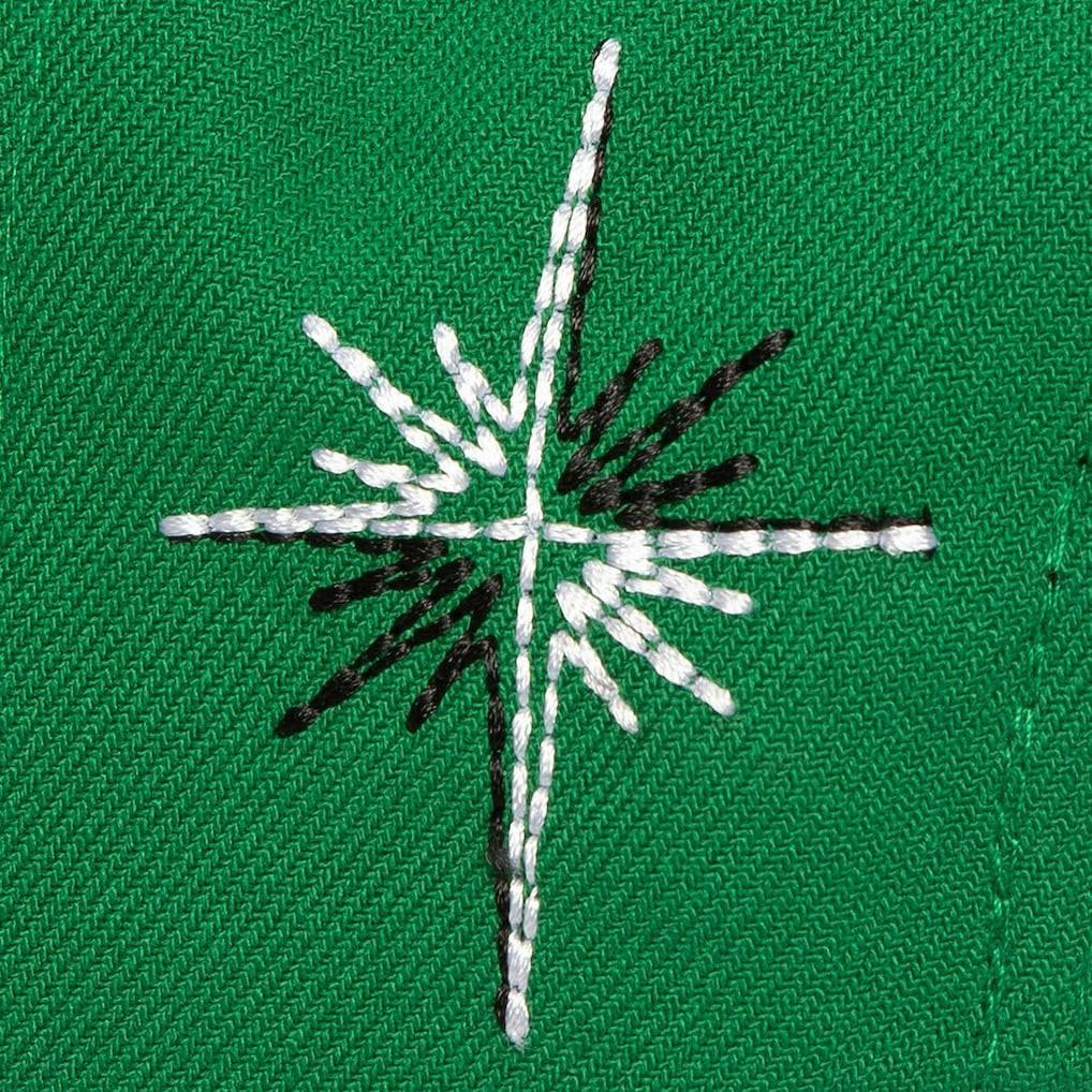 Boston Celtics Starlight Snapback Hat Kelly Green | Mitchell & Ness US
