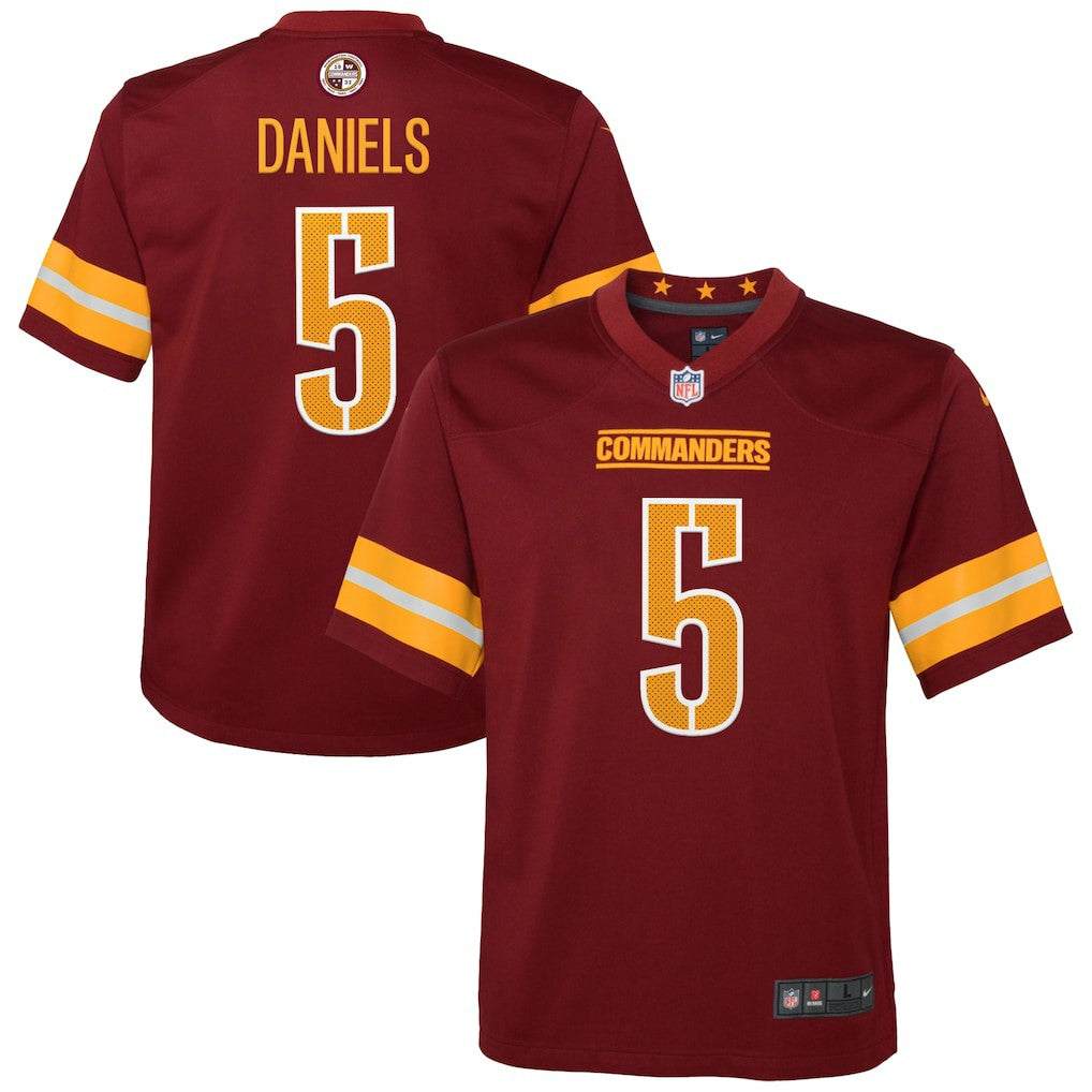 Nike Jayden Daniels Washington Commanders Youth Game Jersey Burgundy