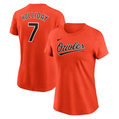 Jackson Holliday Baltimore Orioles Nike Women's Cooperstown Collection Fuse Name & Number T-Shirt - Orange - Nike Online