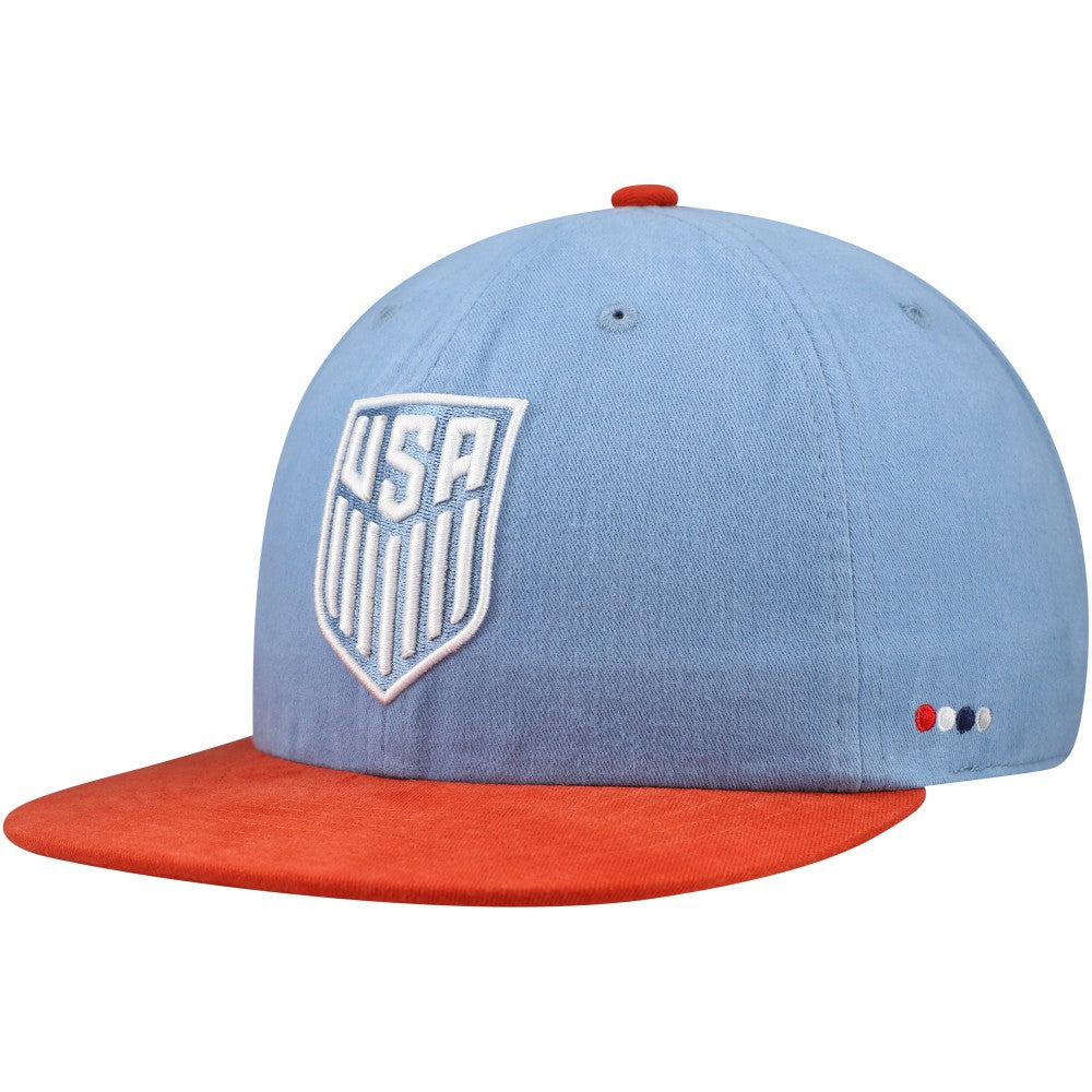 USMNT Unisex Swingman Adjustable Hat Light Blue/Red