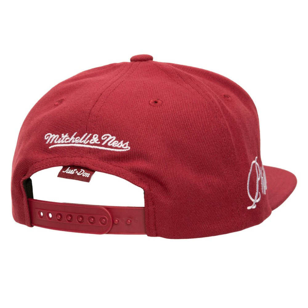 Philadelphia Phillies Mitchell & Ness Just Don x MLB Lux Script Snapback Hat - Maroon - Mitchell & Ness on Sale