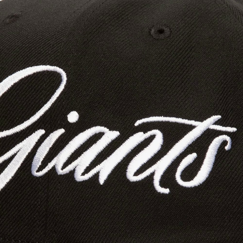 San Francisco Giants Mitchell & Ness Just Don x MLB Lux Script Snapback Hat - Black - Mitchell & Ness Online