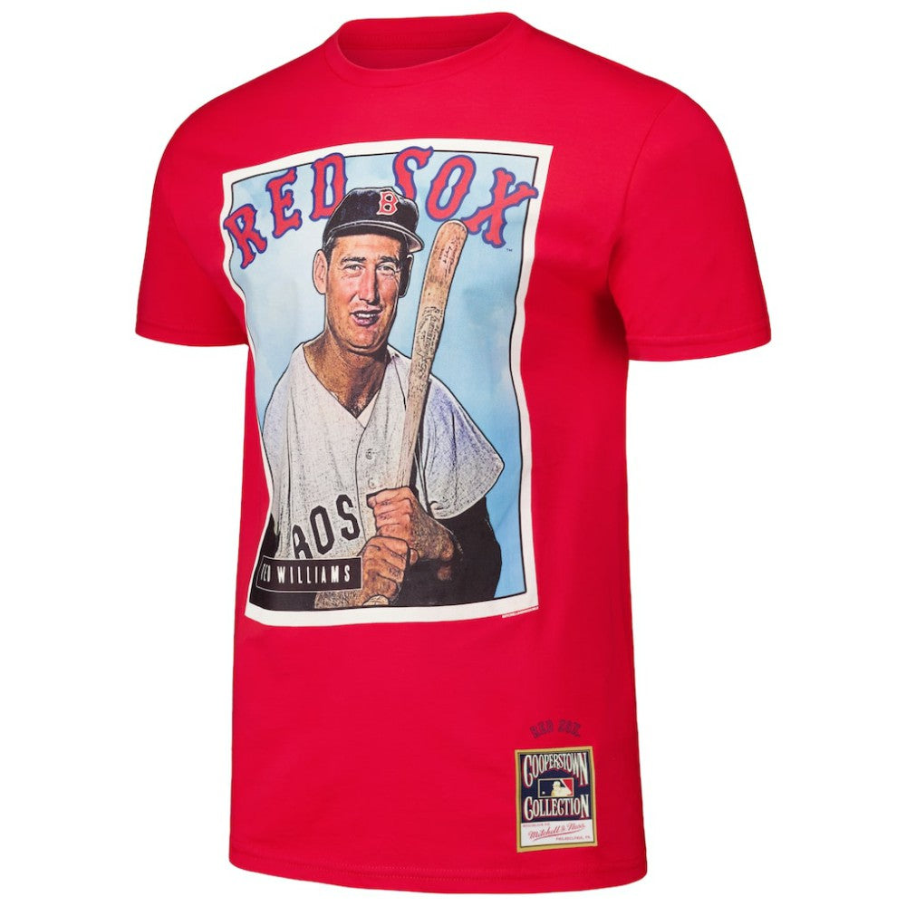 Ted Williams Boston Red Sox Mitchell & Ness Cooperstown Collection Collectors Connection T-Shirt - Red - Mitchell & Ness Online
