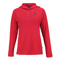 Arizona Cardinals Cutter & Buck Women's Coastline Epic Comfort Eco Recycled Raglan Pullover Hoodie Red