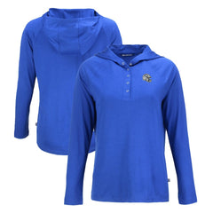 Indianapolis Colts Cutter & Buck Women's Coastline Epic Comfort Eco Recycled Raglan Pullover Hoodie Royal