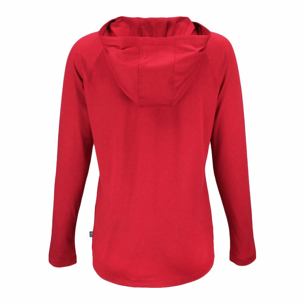 Kansas City Chiefs Cutter & Buck Women's Coastline Epic Comfort Eco Recycled Raglan Pullover Hoodie Red