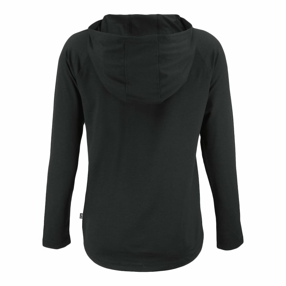 Minnesota Vikings Cutter & Buck Women's Coastline Epic Comfort Eco Recycled Raglan Pullover Hoodie Black