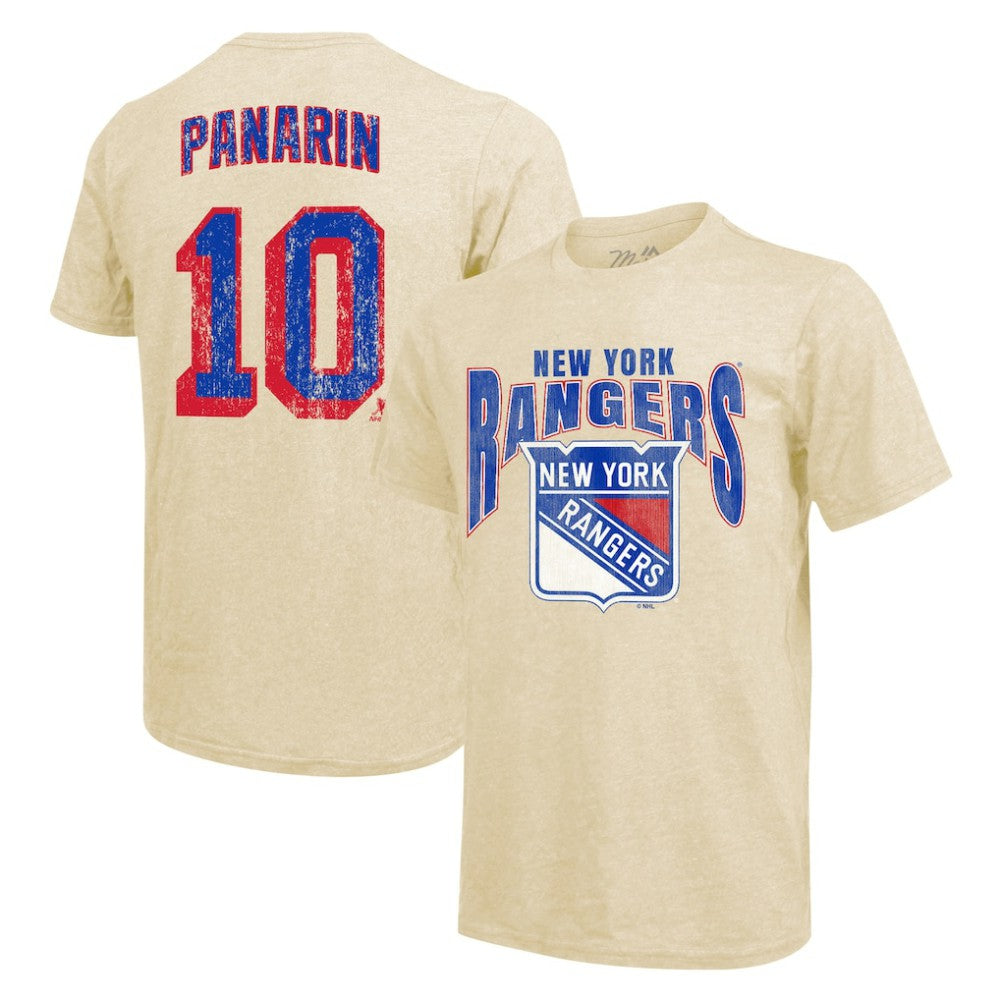 Artemi Panarin New York Rangers Majestic Threads Dynasty Name & Number Tri-Blend T-Shirt - Cream - NHL 201556938