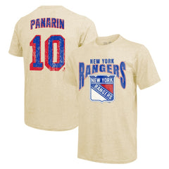 Artemi Panarin New York Rangers Majestic Threads Dynasty Name & Number Tri-Blend T-Shirt - Cream - NHL 201556938