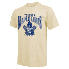 Auston Matthews Toronto Maple Leafs Majestic Threads Dynasty Name & Number Tri-Blend T-Shirt - Cream - NHL 201556941