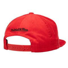 Mitchell & Ness  Atlanta Braves Male Adult Corduroy Snapback Hat - Red - Mitchell & Ness Discount