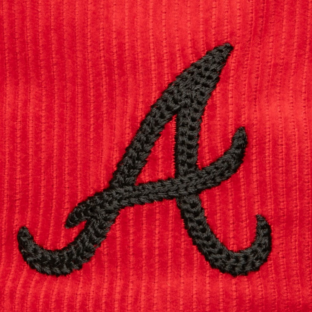 Mitchell & Ness  Atlanta Braves Male Adult Corduroy Snapback Hat - Red - Mitchell & Ness Discount