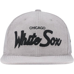 Mitchell & Ness  Chicago White Sox Male Adult Corduroy Snapback Hat - Gray - Mitchell & Ness on Sale