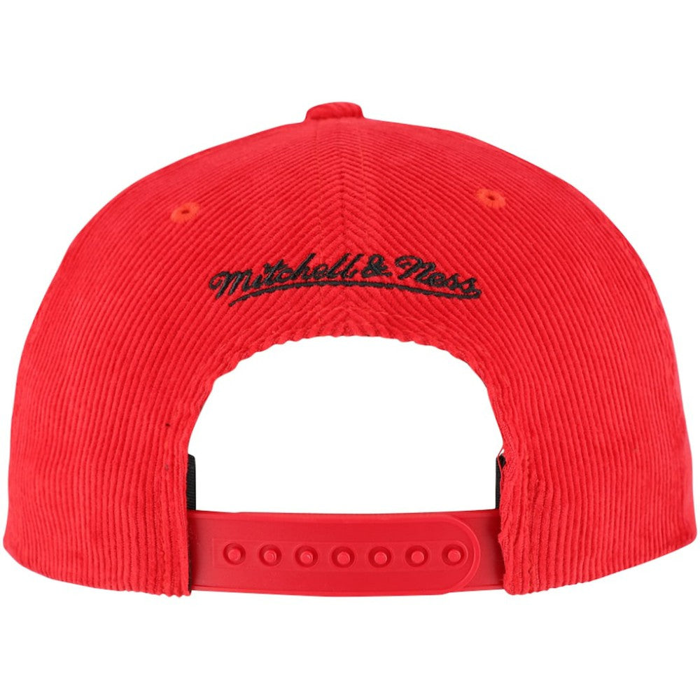 Mitchell & Ness  Chicago Cubs Male Adult Corduroy Snapback Hat - Red - Mitchell & Ness Sale