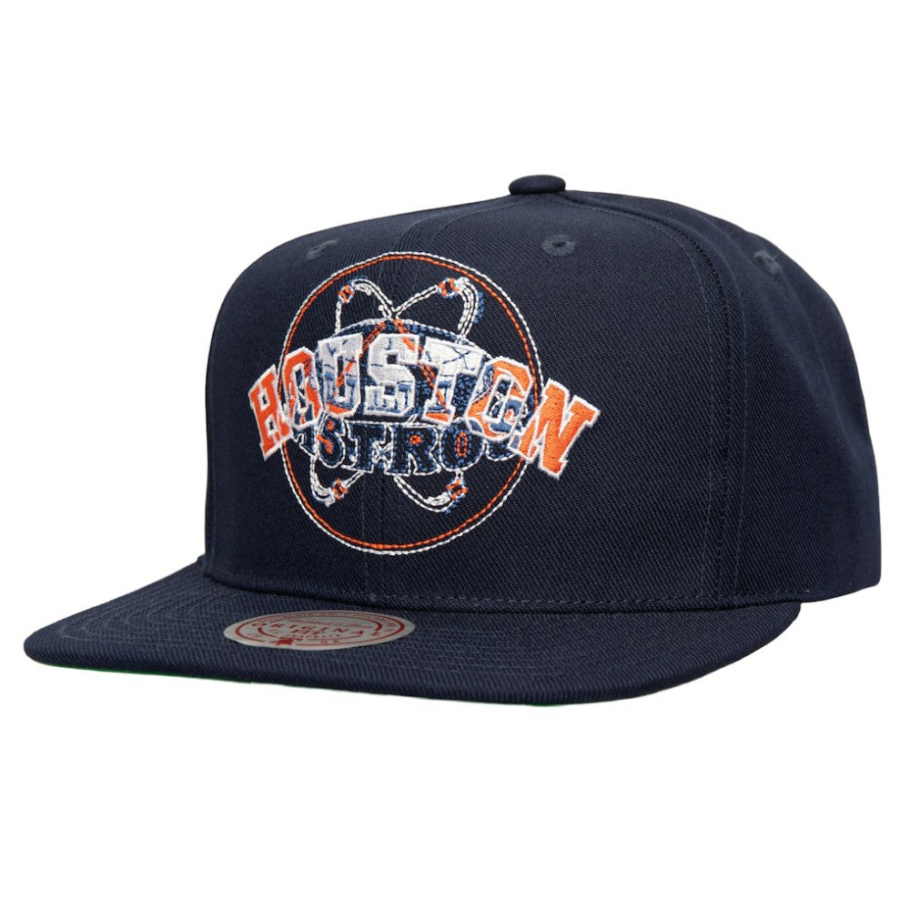 Houston Astros Mitchell & Ness Double Up Snapback Hat - Navy - Mitchell & Ness Lifestyle