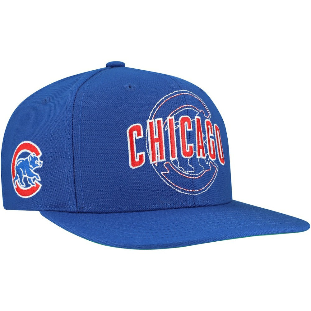 Chicago Cubs Mitchell & Ness Double Up Snapback Hat - Royal - Mitchell & Ness Sale