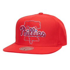 Philadelphia Phillies Mitchell & Ness Double Up Snapback Hat - Red - Mitchell & Ness Lifestyle