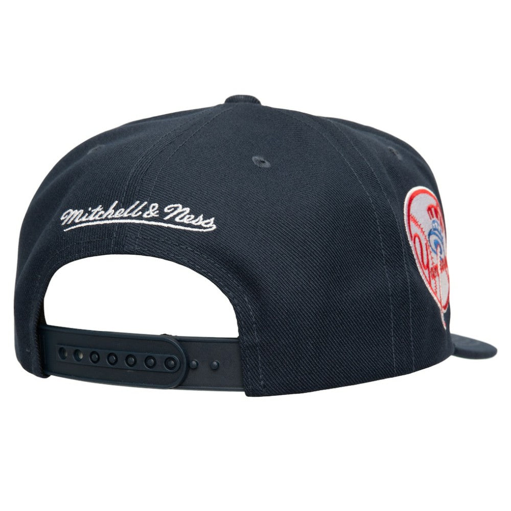 New York Yankees Mitchell & Ness Double Up Snapback Hat - Navy - Mitchell & Ness on Sale