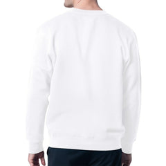 New York Jets Starter Color Scratch Team Graphic Fleece Pullover Sweatshirt White