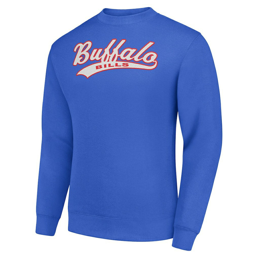 Buffalo Bills Starter Tailsweep Team Graphic Tri-Blend Fleece Pullover Sweatshirt Royal