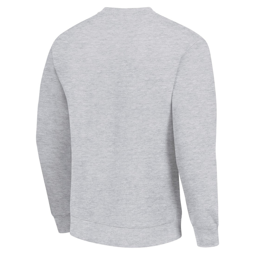 Detroit Lions Starter Half Ball Team Graphic Tri-Blend Fleece Pullover Sweatshirt Heather Gray