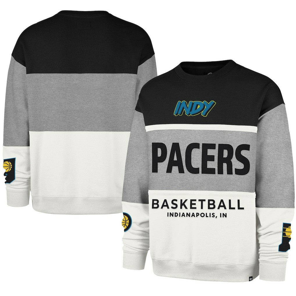 Indiana Pacers '47 Unisex 2024/25 City Edition On Five Maximalist Pullover Sweatshirt Gray | 47 brand