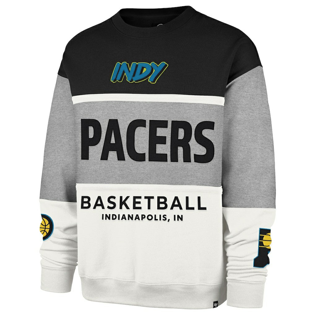 Indiana Pacers '47 Unisex 2024/25 City Edition On Five Maximalist Pullover Sweatshirt Gray | 47 brand