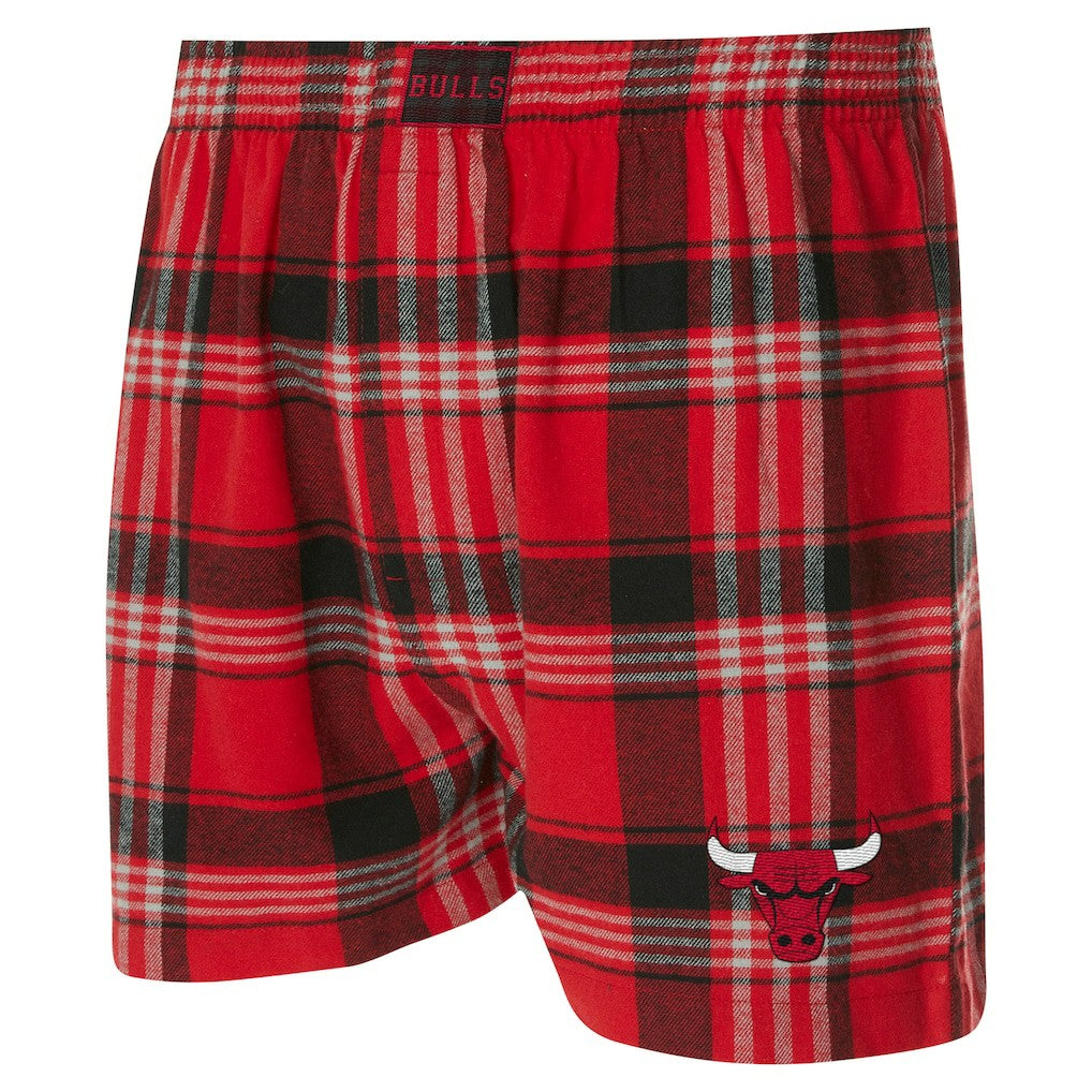 Chicago Bulls Concepts Sport Region Flannel Boxer Short Red